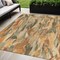 Edge Collections - 5' x 8' - Orange - Abstract for Indoor and Outdoor Use Durable Area Rug - 1 Piece